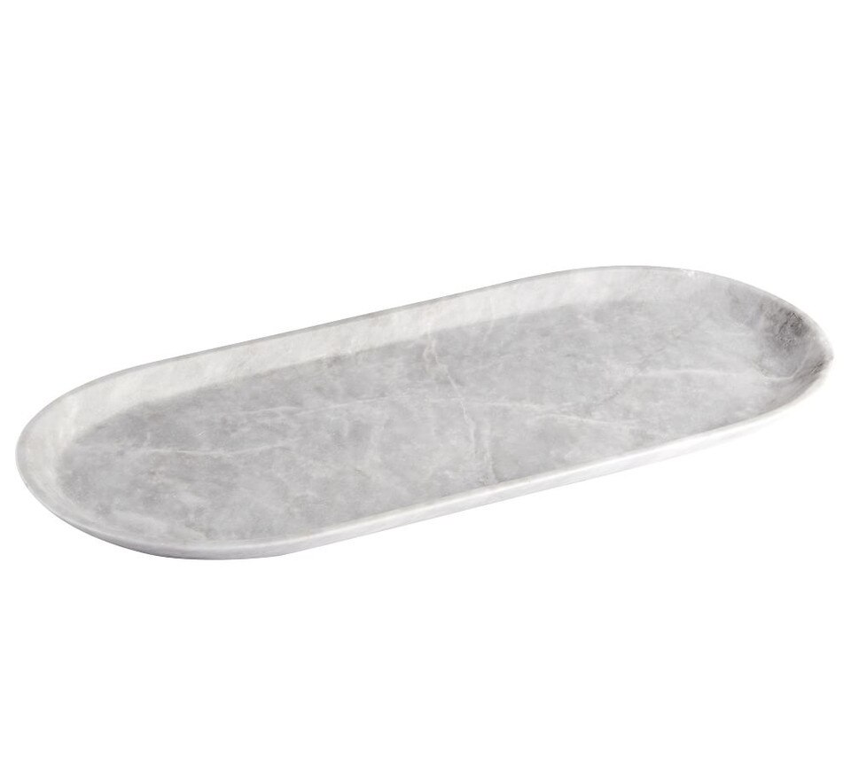 Decorative Oblong Marble Tray